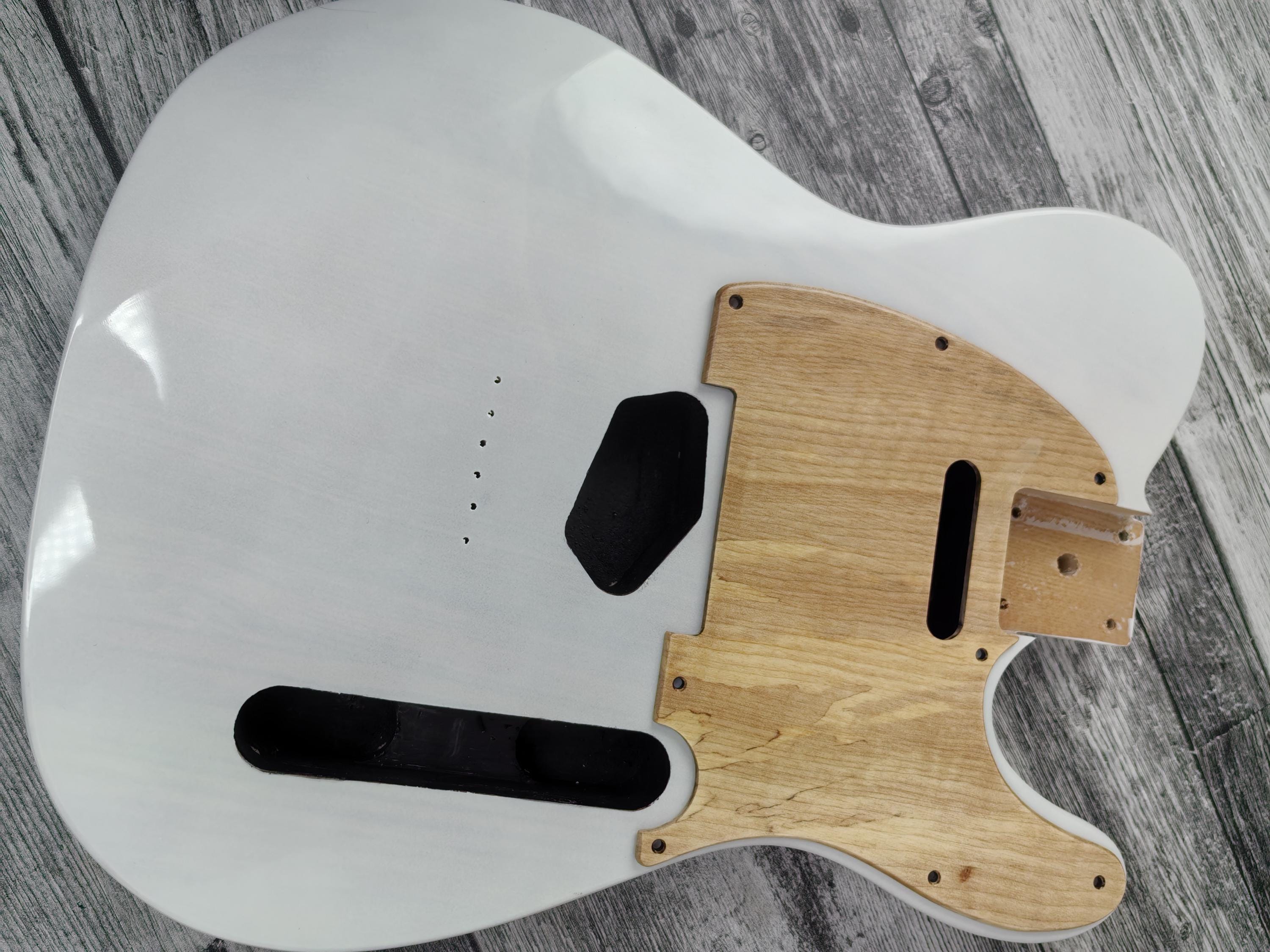 Wooden Guitar Guard Maple  wood T Style  Guitar Pickguard Scratch Plate Fits for T type guitar