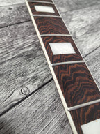 Havok 4 strings Bass Guitar Neck Wenge, Stainless Steel Frets White Binding Brass Nut, 22 Medium Jumbo Jescar Frets, Customized