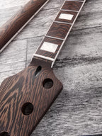 Havok 4 strings Bass Guitar Neck Wenge, Stainless Steel Frets White Binding Brass Nut, 22 Medium Jumbo Jescar Frets, Customized