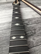 Guitar Neck Havok Wenge Flame Maple Ebony Board, Stainless Steel Frets , 22 Medium Jumbo Jescar Frets,