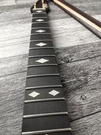 Havok Guitar Neck Wenge Flame Maple Ebony Board, Stainless Steel Frets , 22 Medium Jumbo Jescar Frets,