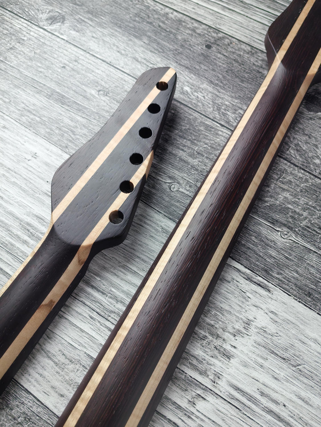 Havok Guitar Neck Wenge Flame Maple Ebony Board, Stainless Steel Frets , 22 Medium Jumbo Jescar Frets,