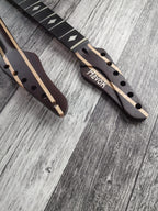 Guitar Neck Havok Wenge Flame Maple Ebony Board, Stainless Steel Frets , 22 Medium Jumbo Jescar Frets,