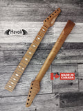 Tl Compatible aaa+ Roasted Flame Maple Satin Neck Stainless Steel Jescar Frets Guitar Neck