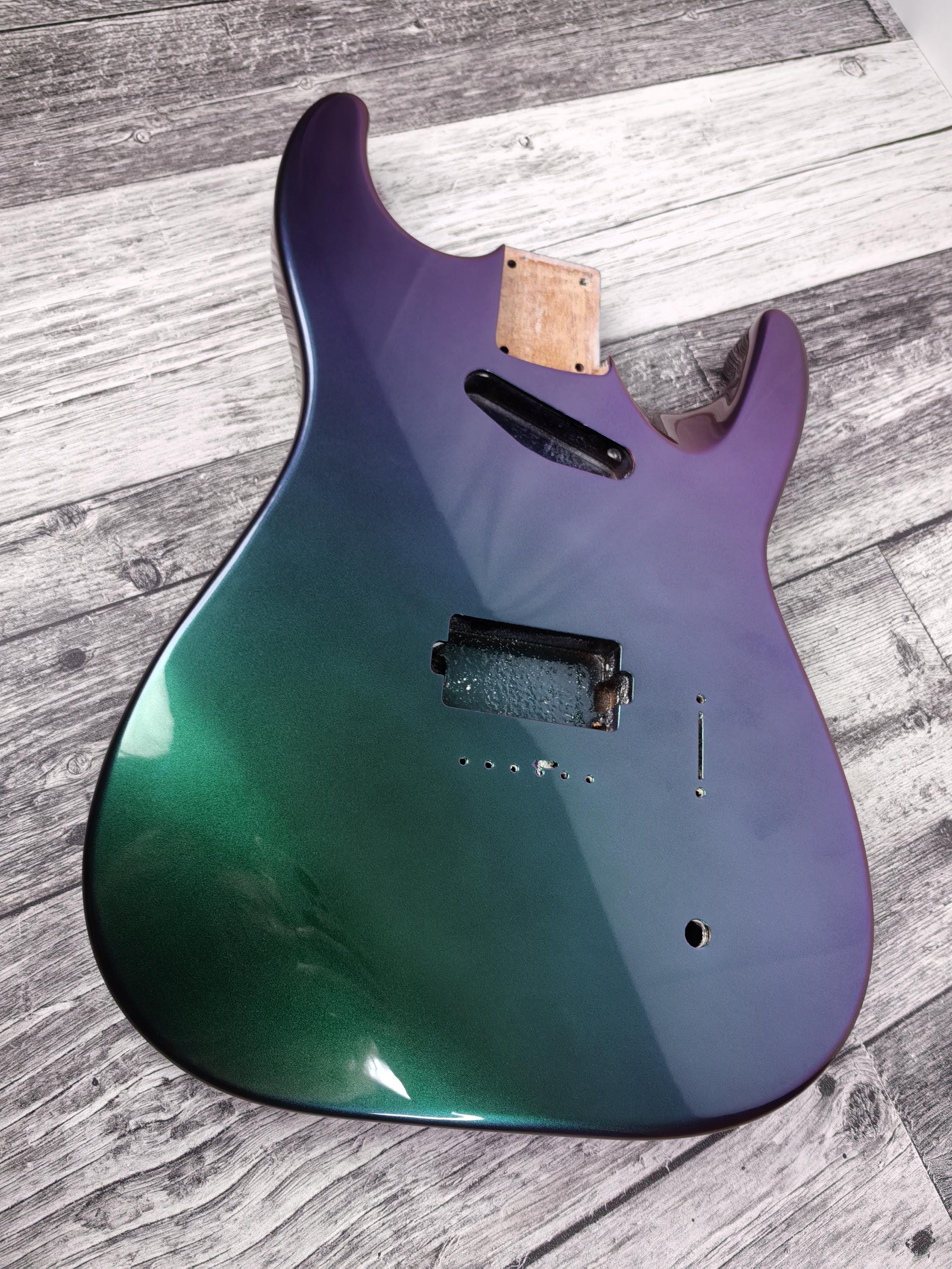 Havok Hard Tail Chameleon 2pc Mahogany Guitar S type, HS config Custom Guitar Body. 80' style