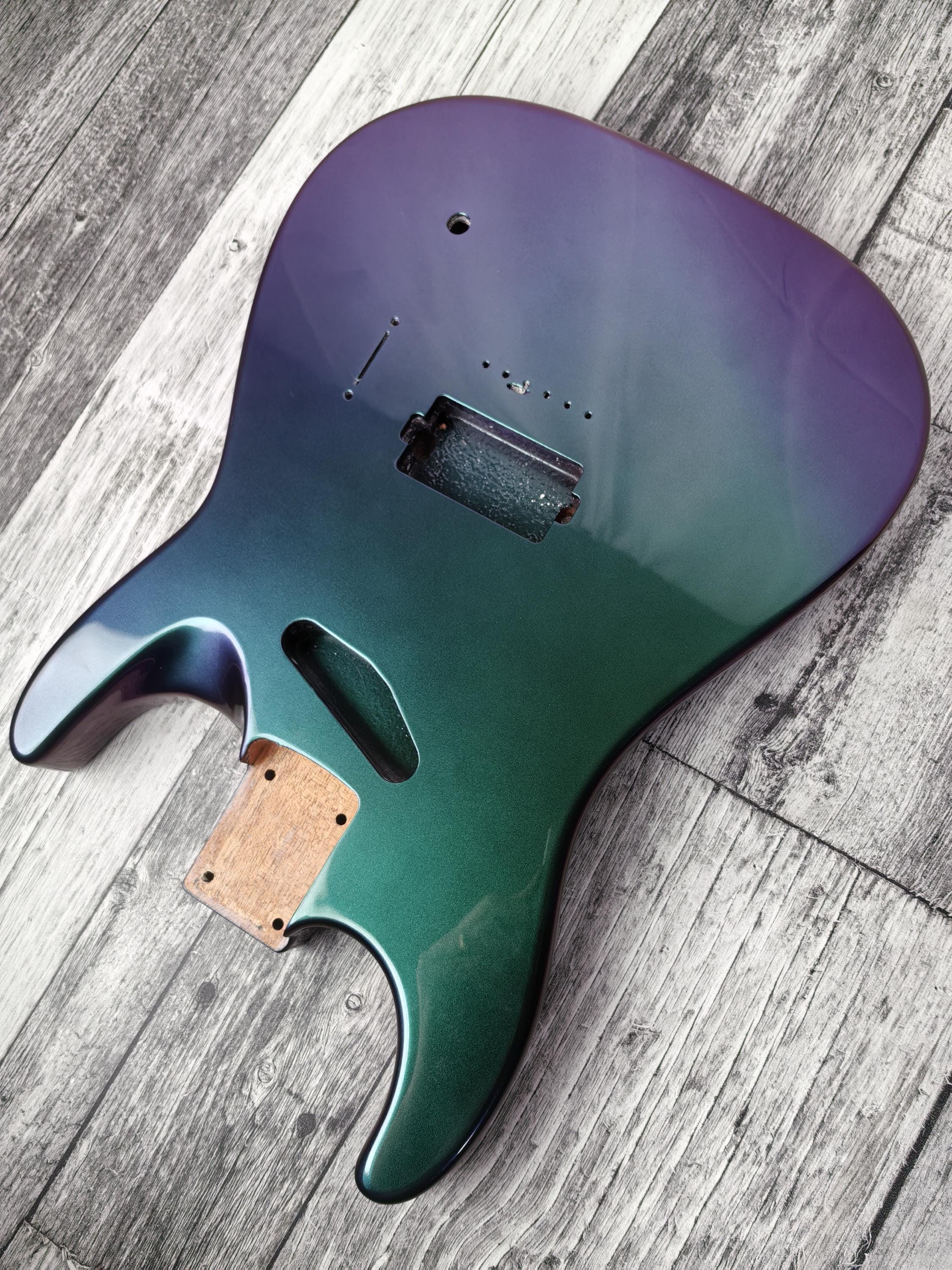 Havok Hard Tail Chameleon 2pc Mahogany Guitar S type, HS config Custom Guitar Body. 80' style