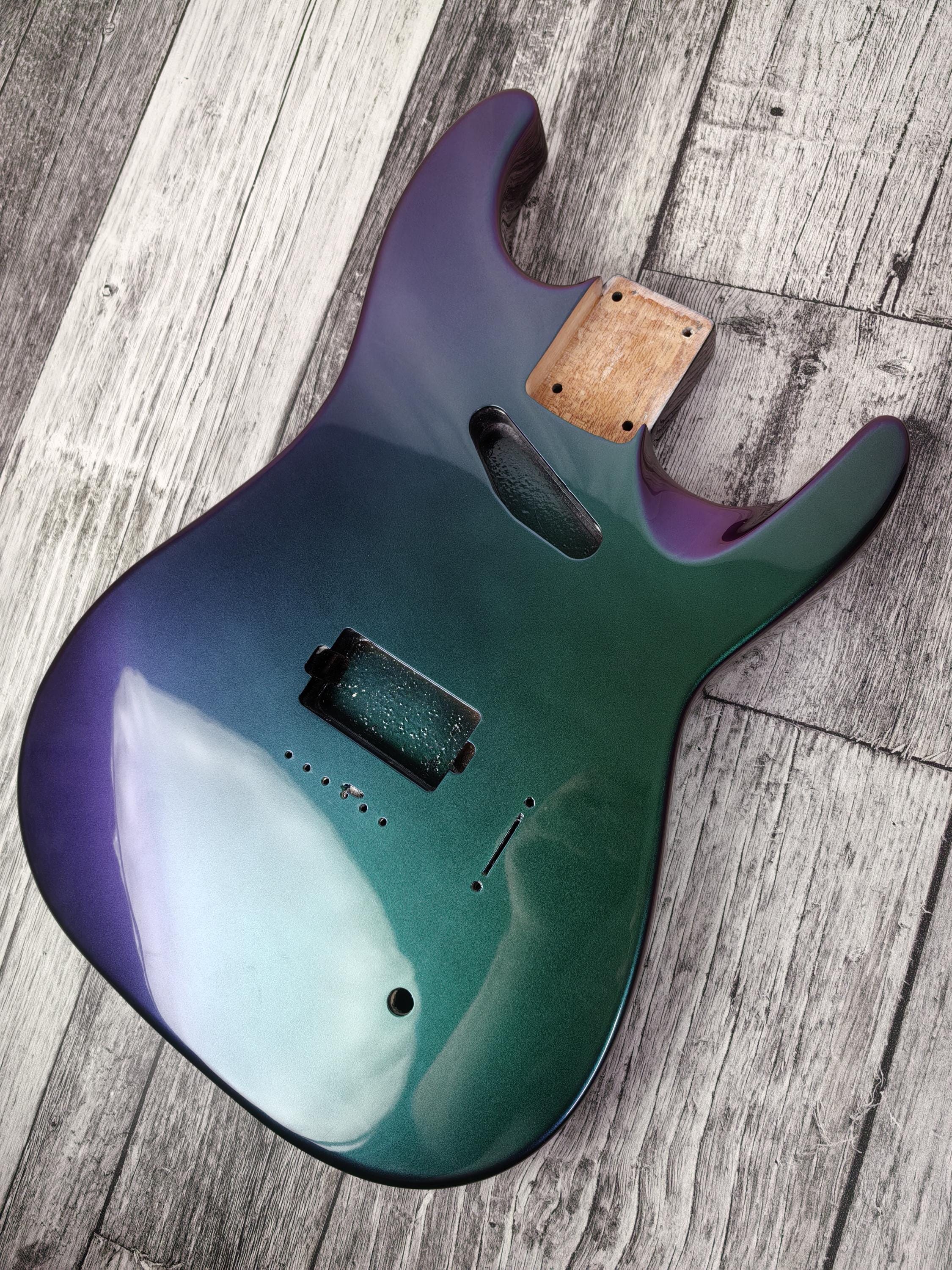Havok Hard Tail Chameleon 2pc Mahogany Guitar S type, HS config Custom Guitar Body. 80' style