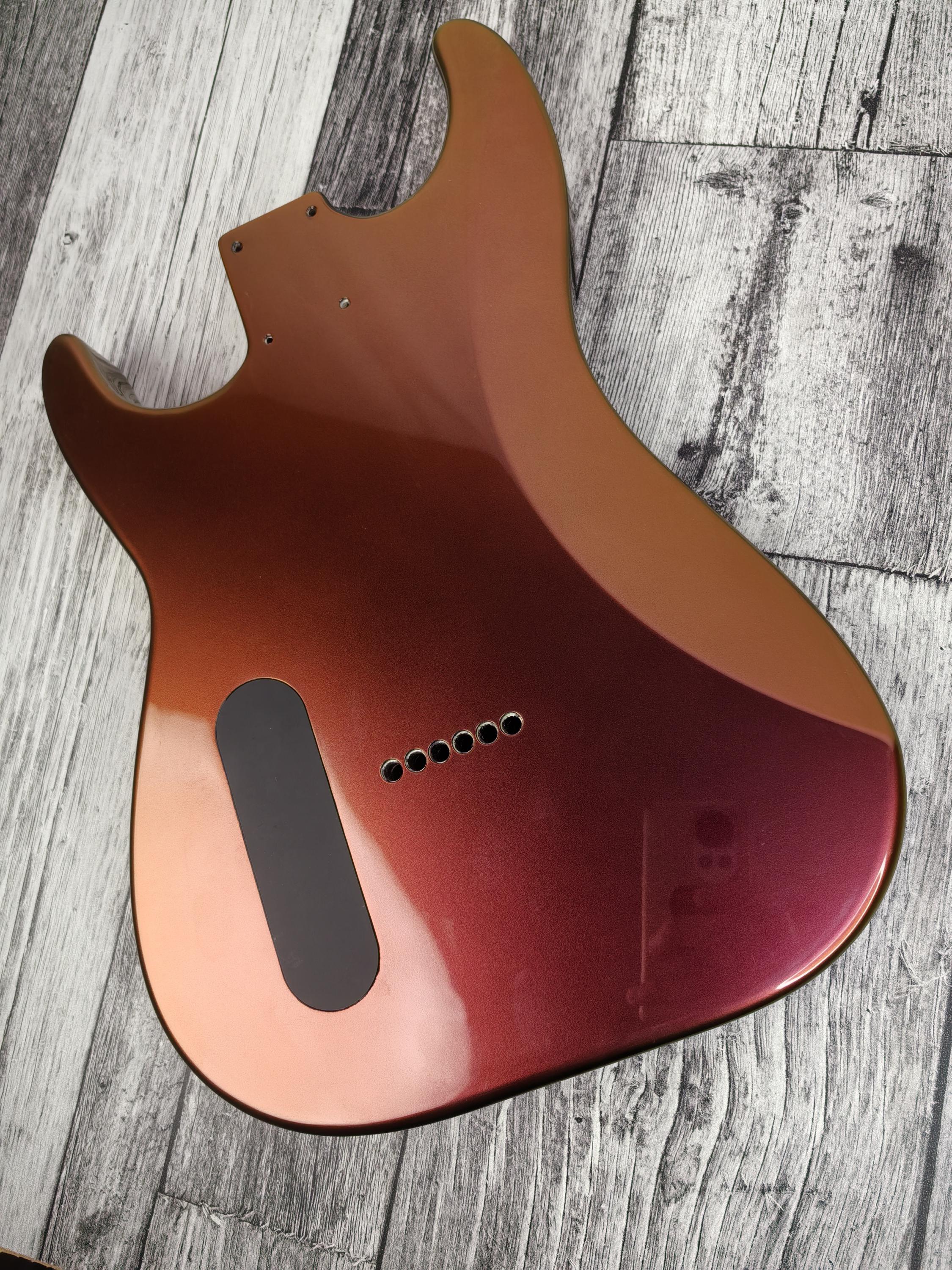 Havok Hard Tail Chameleon Nebula  2pc Mahogany Guitar S type, HS config Custom Guitar Body. 80' style