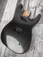Havok Hard Tail Metallic Black 2pc Mahogany Guitar S type, HS config Custom Guitar Body. 80' style