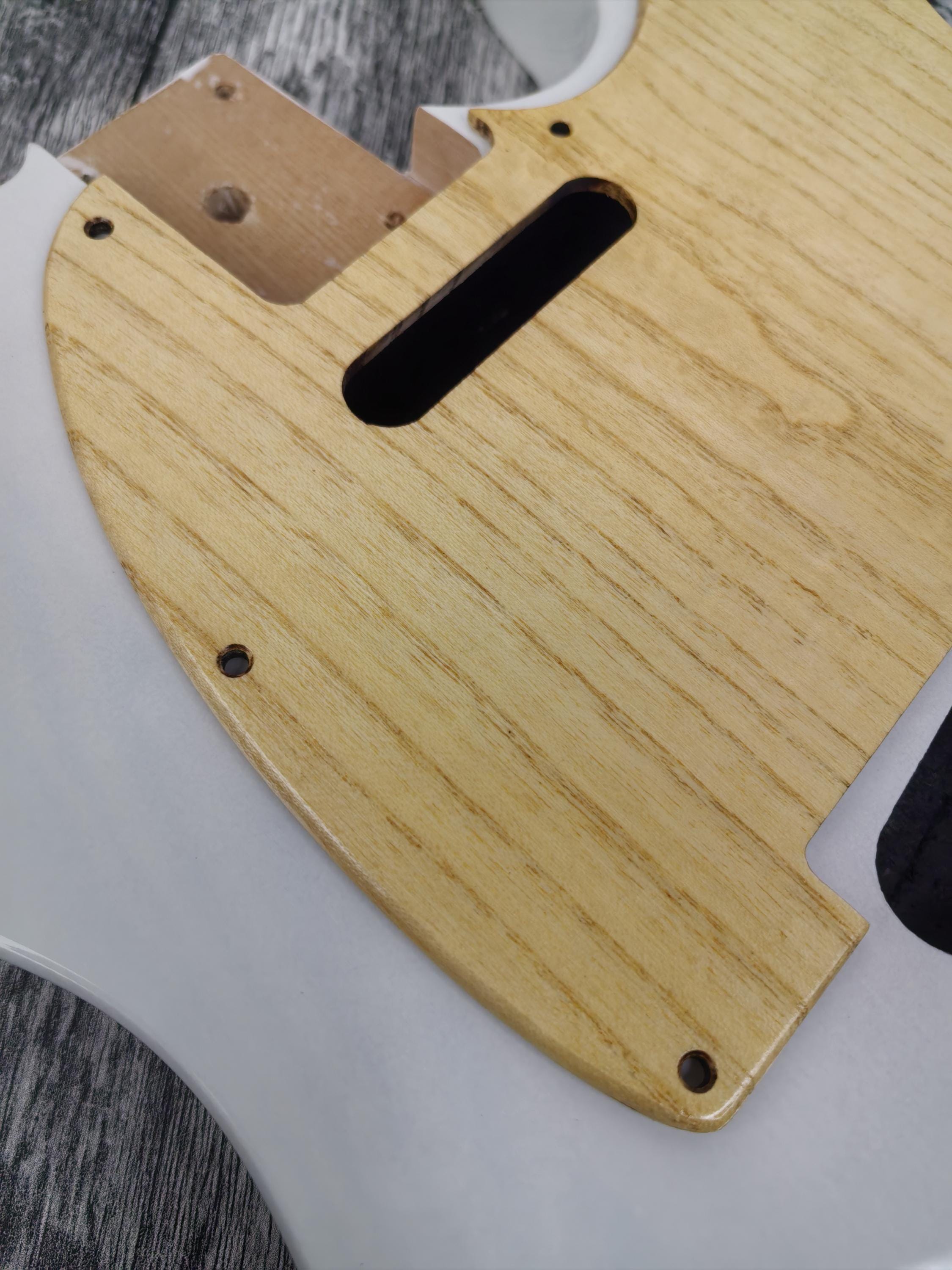 Wooden Guitar Guard White Mahogany wood T Style  Guitar Pickguard Scratch Plate Fits for T type guitar
