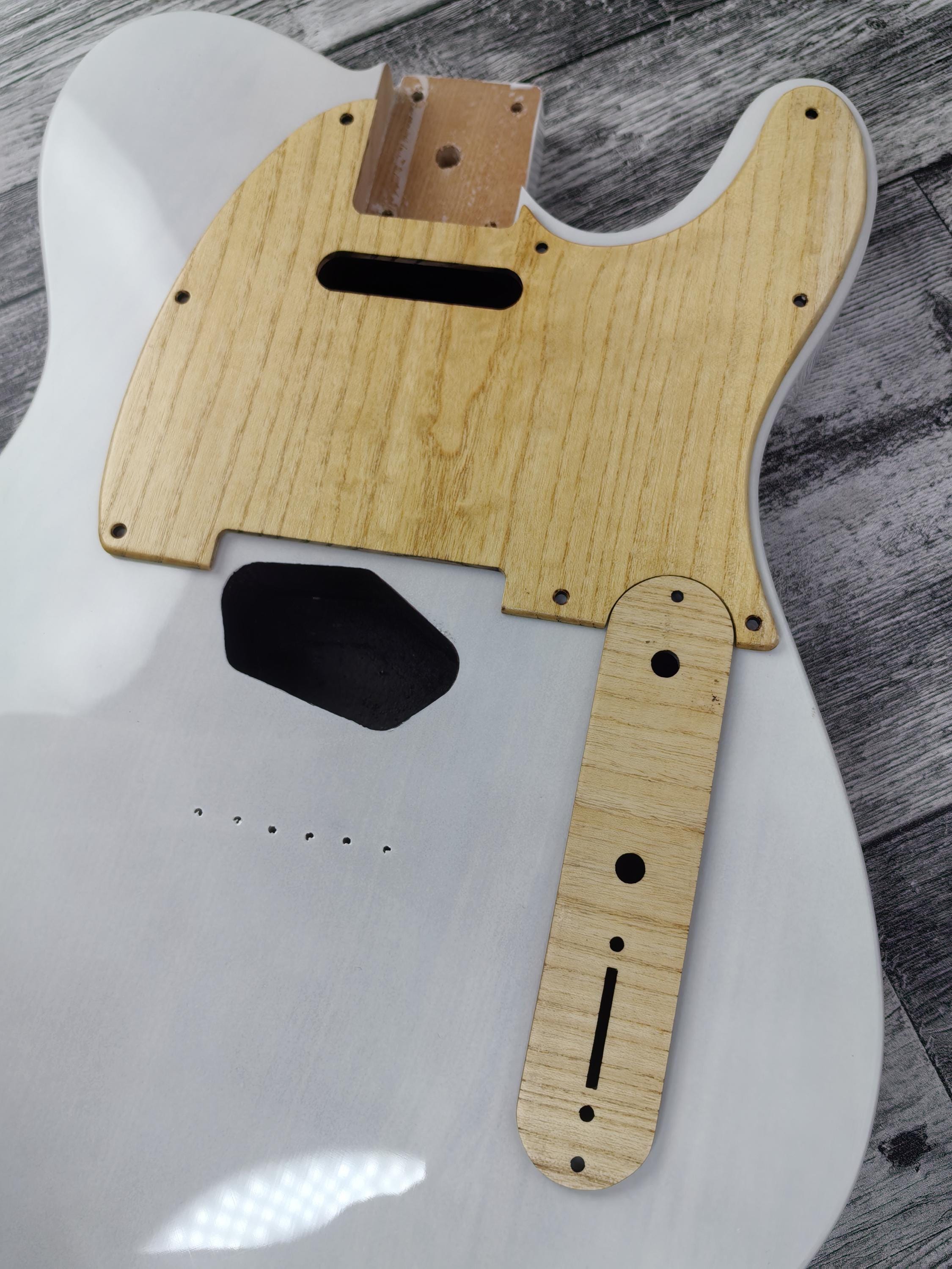 Wooden Guitar Guard White Mahogany wood T Style  Guitar Pickguard Scratch Plate Fits for T type guitar