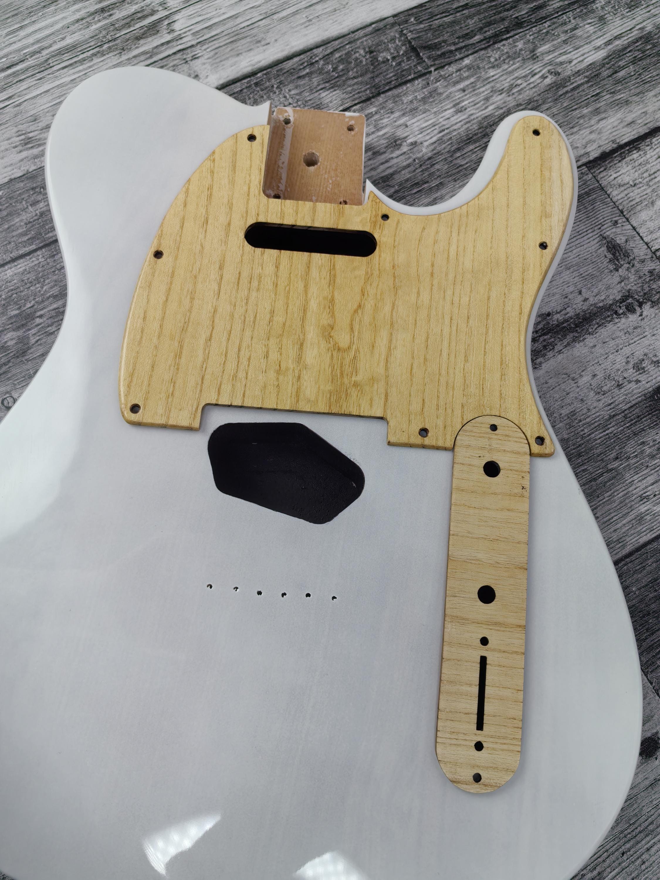Wooden Guitar Guard White Mahogany wood T Style  Guitar Pickguard Scratch Plate Fits for T type guitar