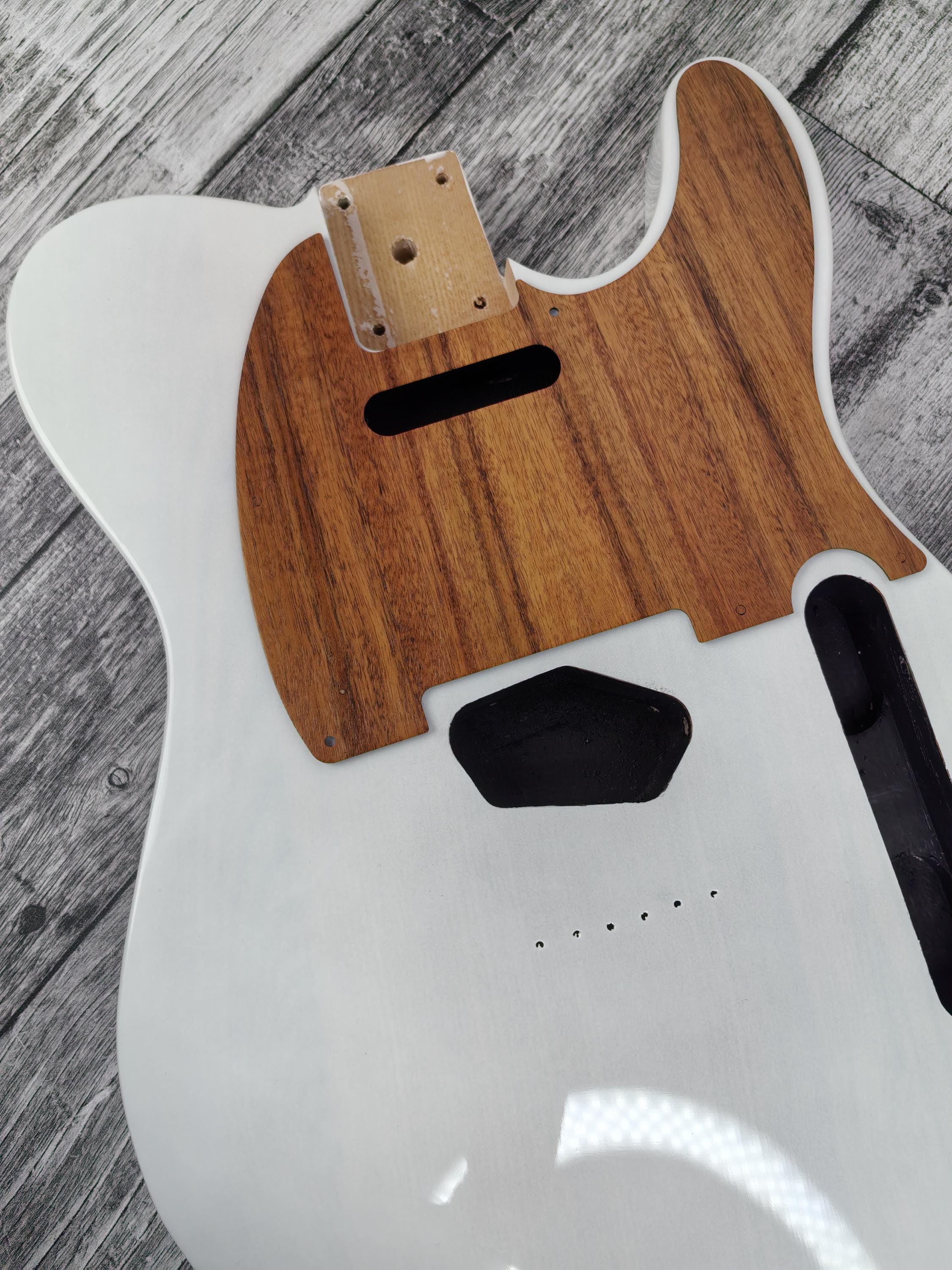 Wooden Guitar guard Mahogany wood T Style  Guitar Pickguard Scratch Plate Fits for T type guitar