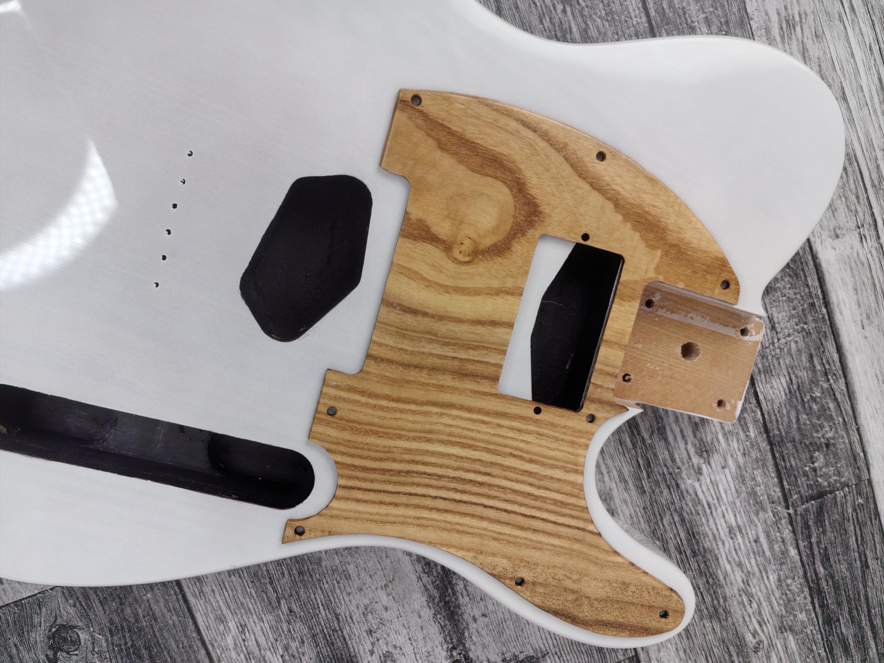 Wooden Guitar Guard Highly figured maple  wood T Style  Guitar Pickguard Scratch Plate Fits for T type guitar