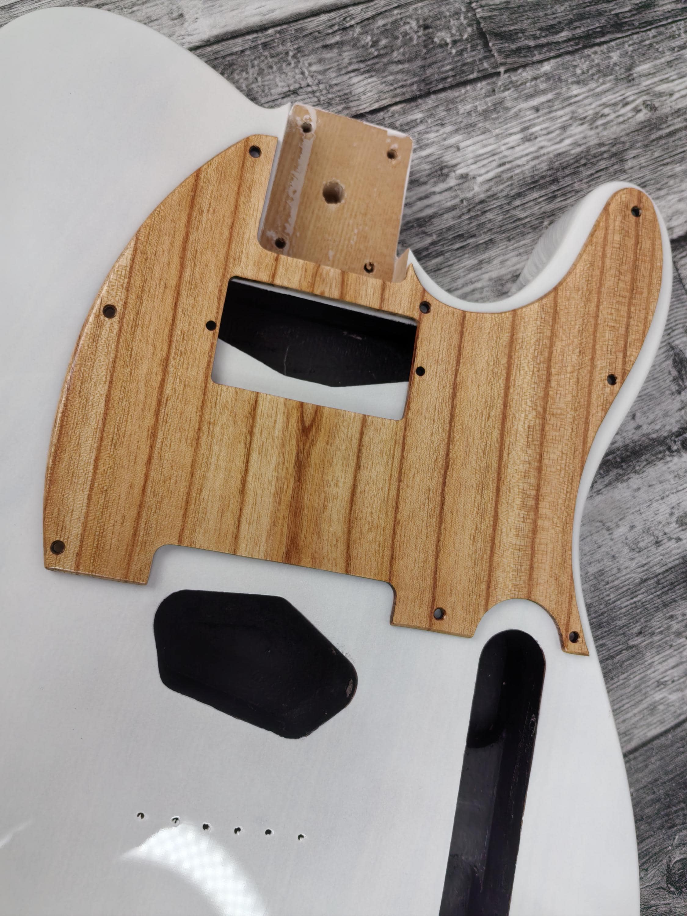 Wooden Guitar Guard Ashwood T Style  Guitar Pickguard Scratch Plate Fits for T type guitar