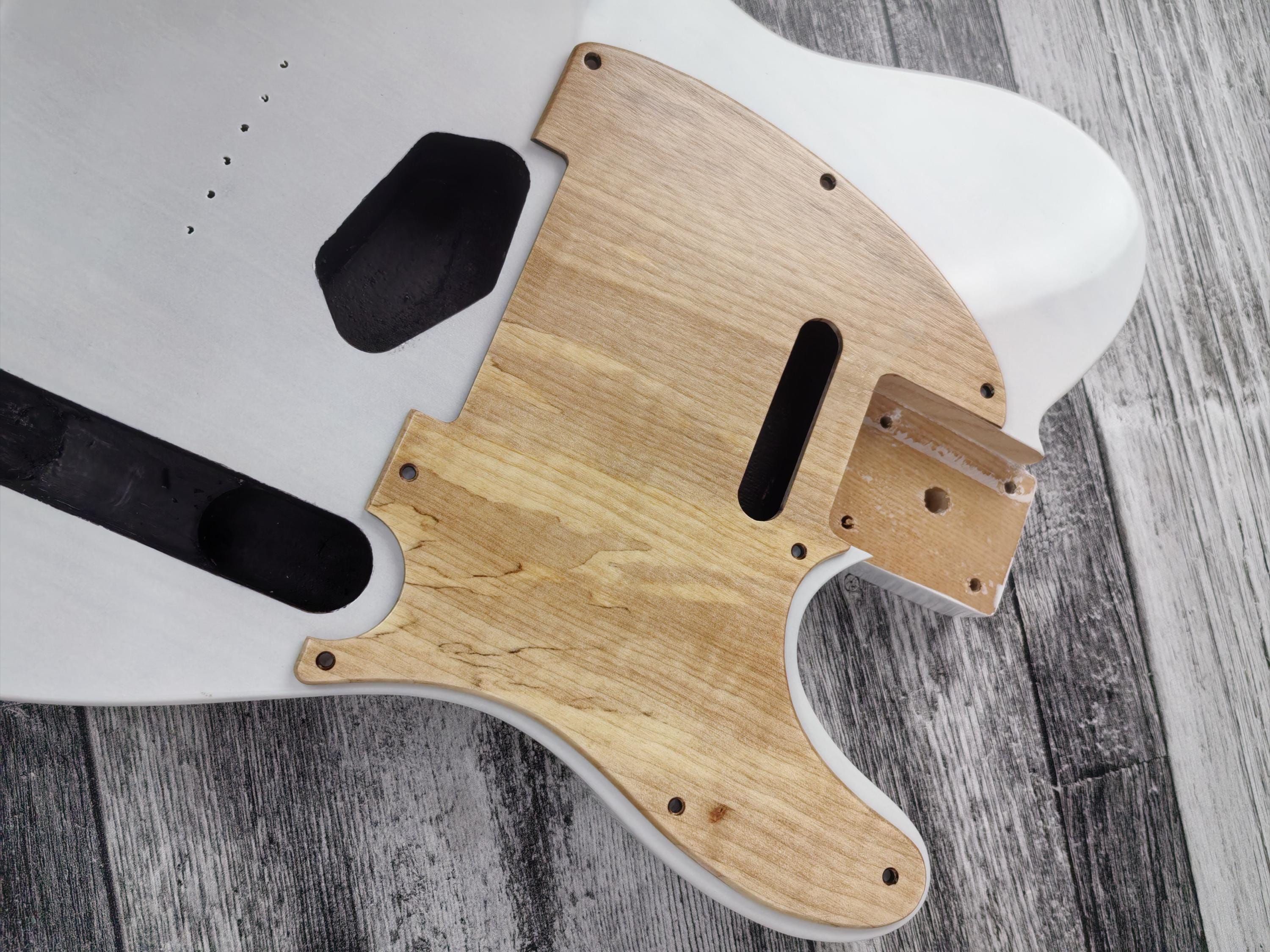 Wooden Guitar Guard Maple  wood T Style  Guitar Pickguard Scratch Plate Fits for T type guitar