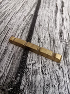 1 Piece Solid Brass Metal Bass Electric Guitar Nut 42 mm For Bass Electric Guitar Tl or St type