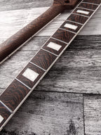 Havok 4 strings Bass Guitar Neck Wenge, Stainless Steel Frets White Binding Brass Nut, 22 Medium Jumbo Jescar Frets, Customized