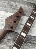 Havok 4 strings Bass Guitar Neck Wenge, Stainless Steel Frets White Binding Brass Nut, 22 Medium Jumbo Jescar Frets, Customized