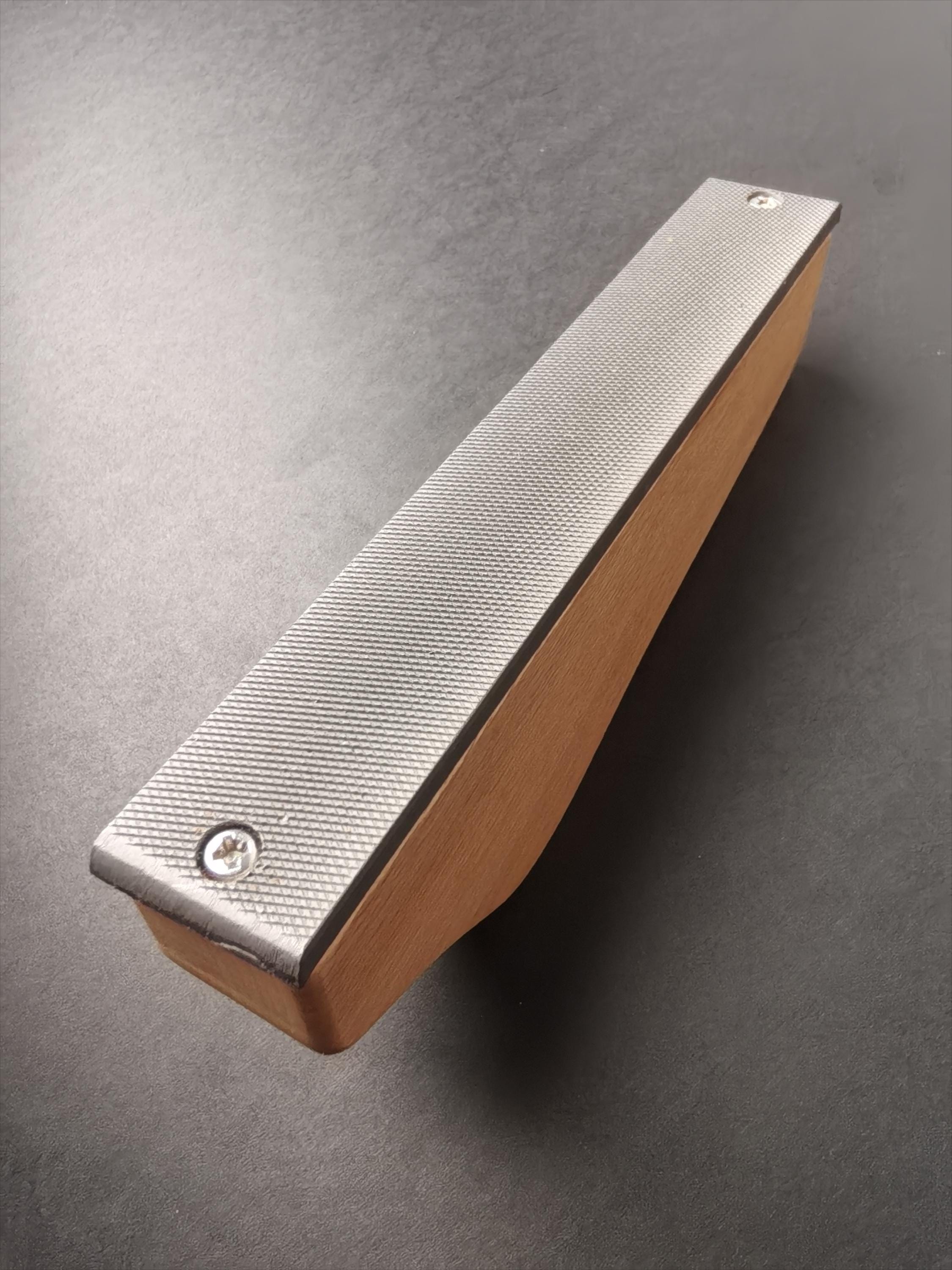 Guitar Fret Leveling File: Hardwood & Carbon Steel, 6 Inch Luthier Tool