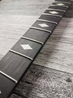 Guitar Neck Havok Wenge Flame Maple Ebony Board, Stainless Steel Frets , 22 Medium Jumbo Jescar Frets,