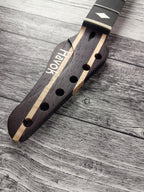 Guitar Neck Havok Wenge Flame Maple Ebony Board, Stainless Steel Frets , 22 Medium Jumbo Jescar Frets,