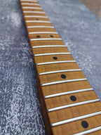 S type Roasted AA+ Flame Maple Nitro Satin Neck Stainless Steel Jescar Frets