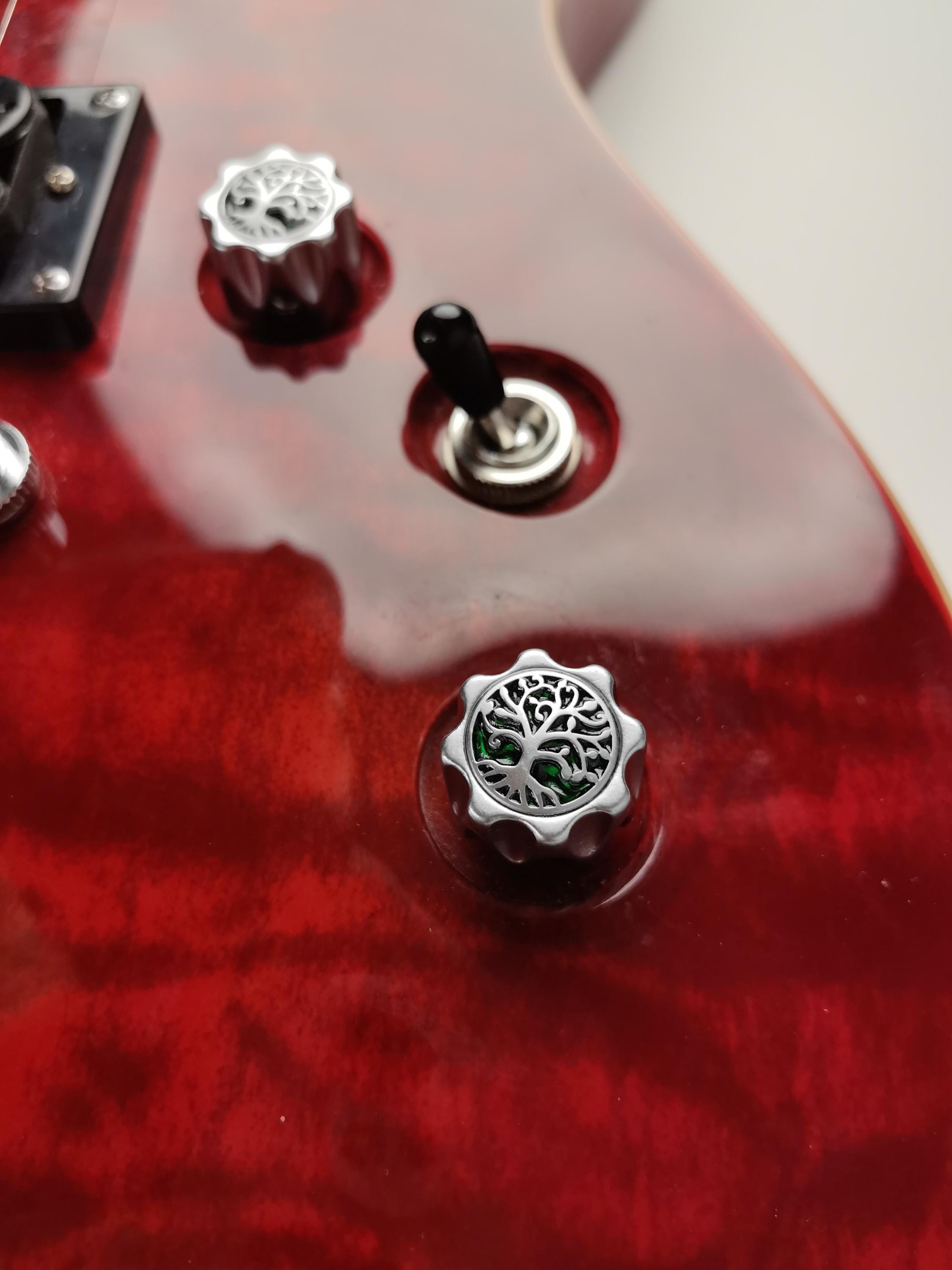 Potentiometer Knob Silver Metal, Metal Electric Guitar And Bass, Rare Custom Shop Accessory, Vintage Build Kit,