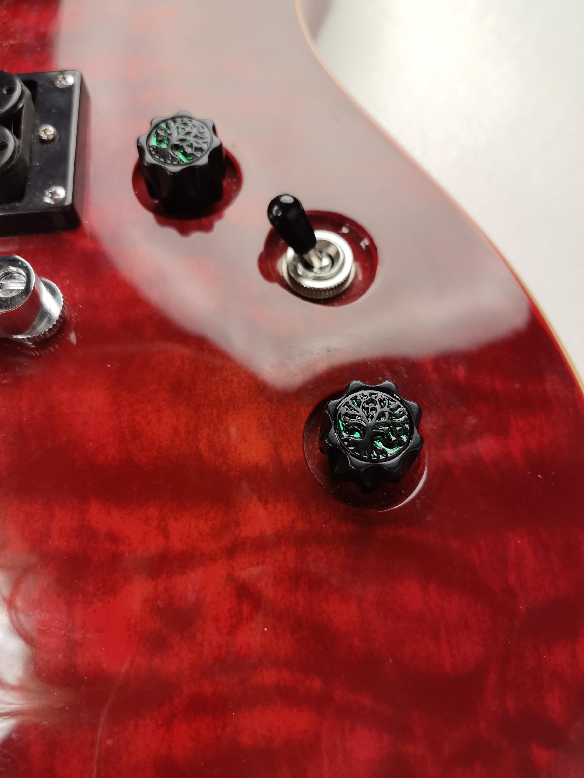 Potentiometer Knob Black Metal, Metal Electric Guitar And Bass, Rare Custom Shop Accessory, Vintage Build Kit,