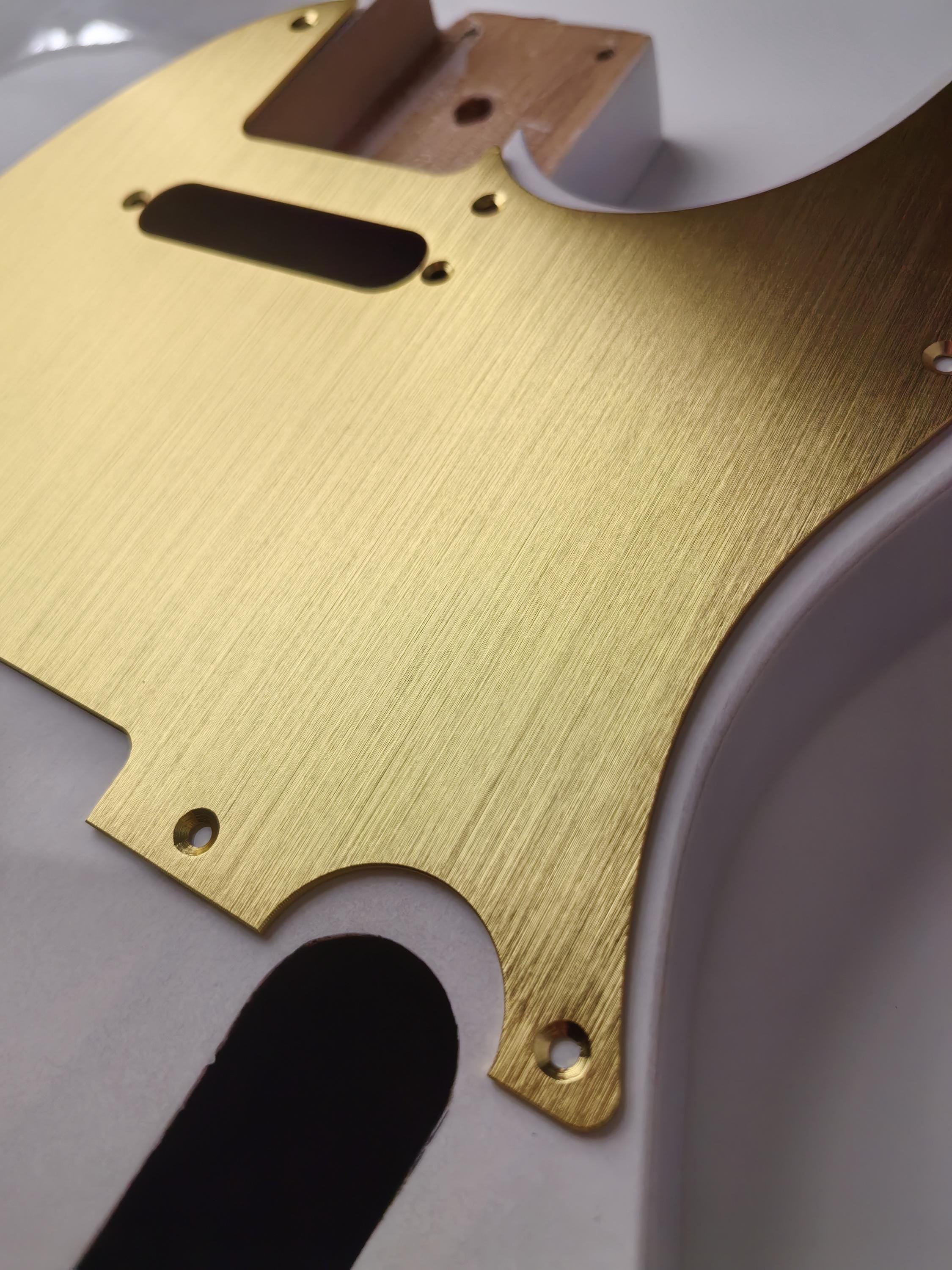 Guitar guard Gold Anodized Modern Style Tele  Guitar Pickguard Scratch Plate Fits for tl type guitar