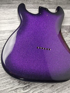 Purple Galaxy Mahogany S-Style Guitar Body, HSH Pickup Route