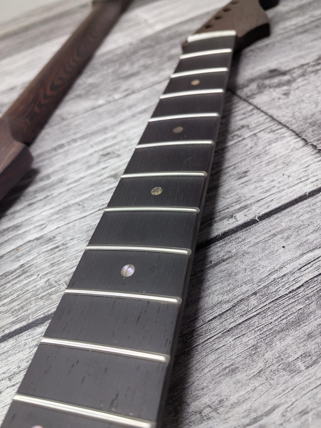 Wenge ST Guitar Neck, 22 Frets, Nickel Silver, Electric Guitar Build