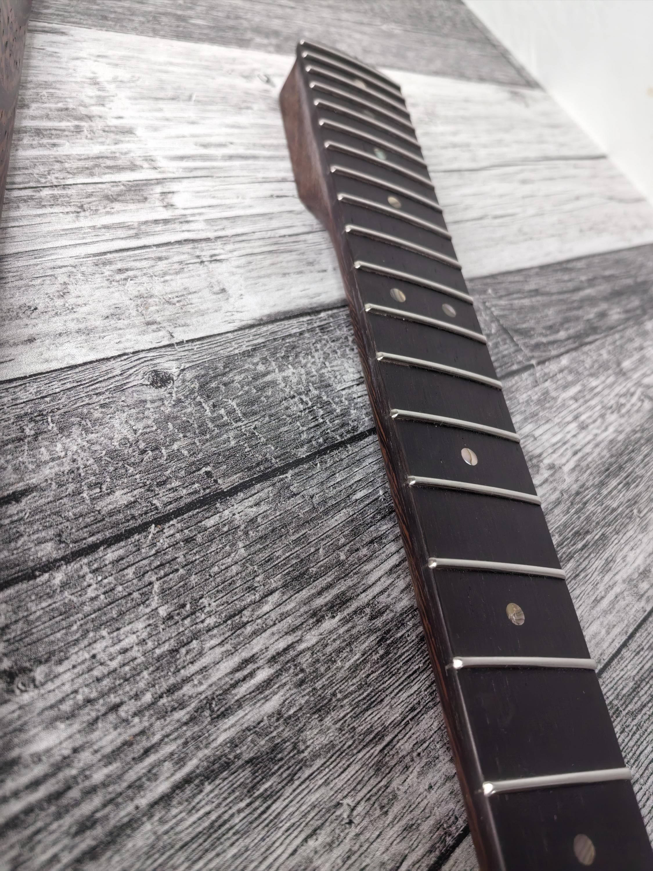 Wenge ST Guitar Neck, 22 Frets, Nickel Silver, Electric Guitar Build