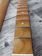 Scalloped Roasted Maple Satin  Neck Stainless Steel Jescar Frets Guitar Neck Customized High End Guitar Part.
