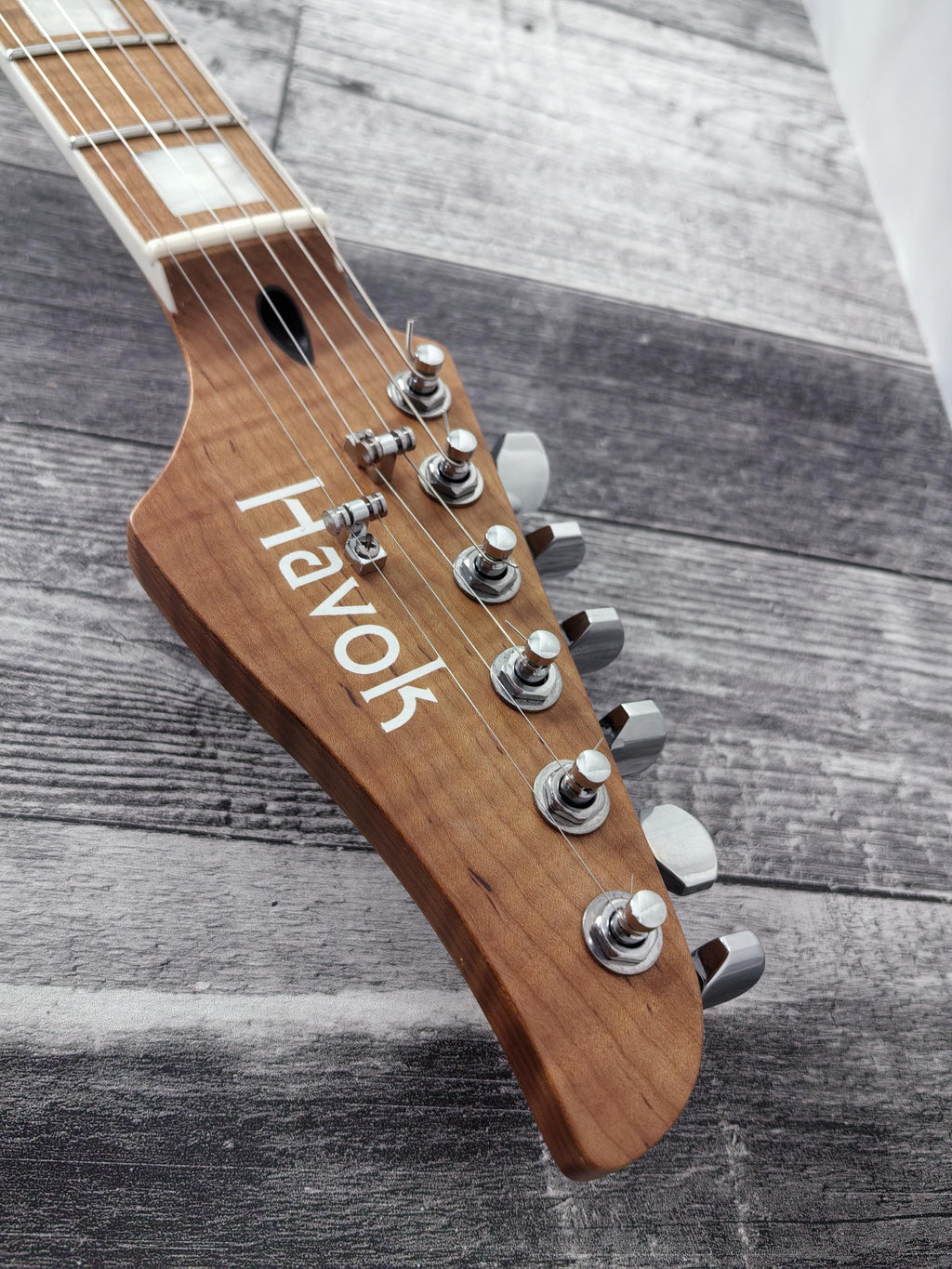 Havok Electric Guitar St Shape Hard Case Stainless Steel Frets High Quality