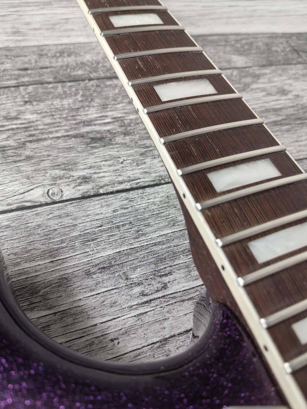 Guitar Kit 2 Piece Pink Mahogany Body Wenge Neck With Hardware, Hight Quality Electric Guitar Neck