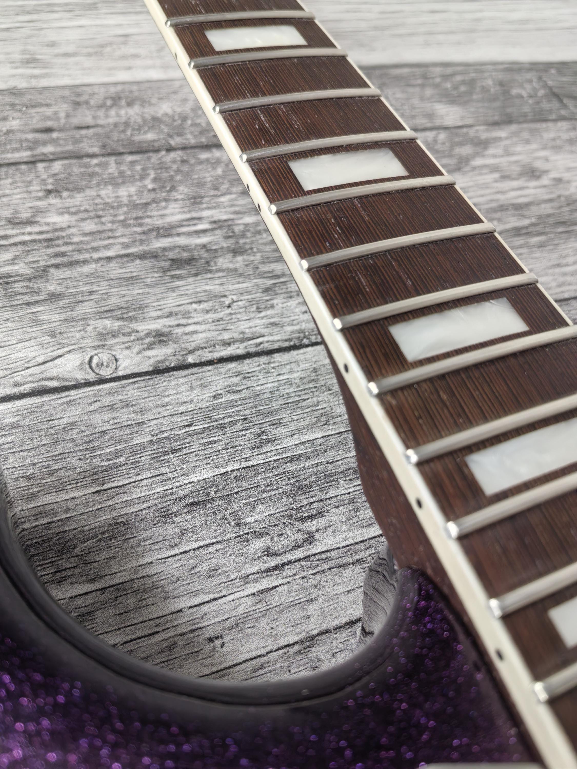 Guitar Kit 2 Piece Pink Mahogany Body Wenge Neck With Hardware, Hight Quality Electric Guitar Neck
