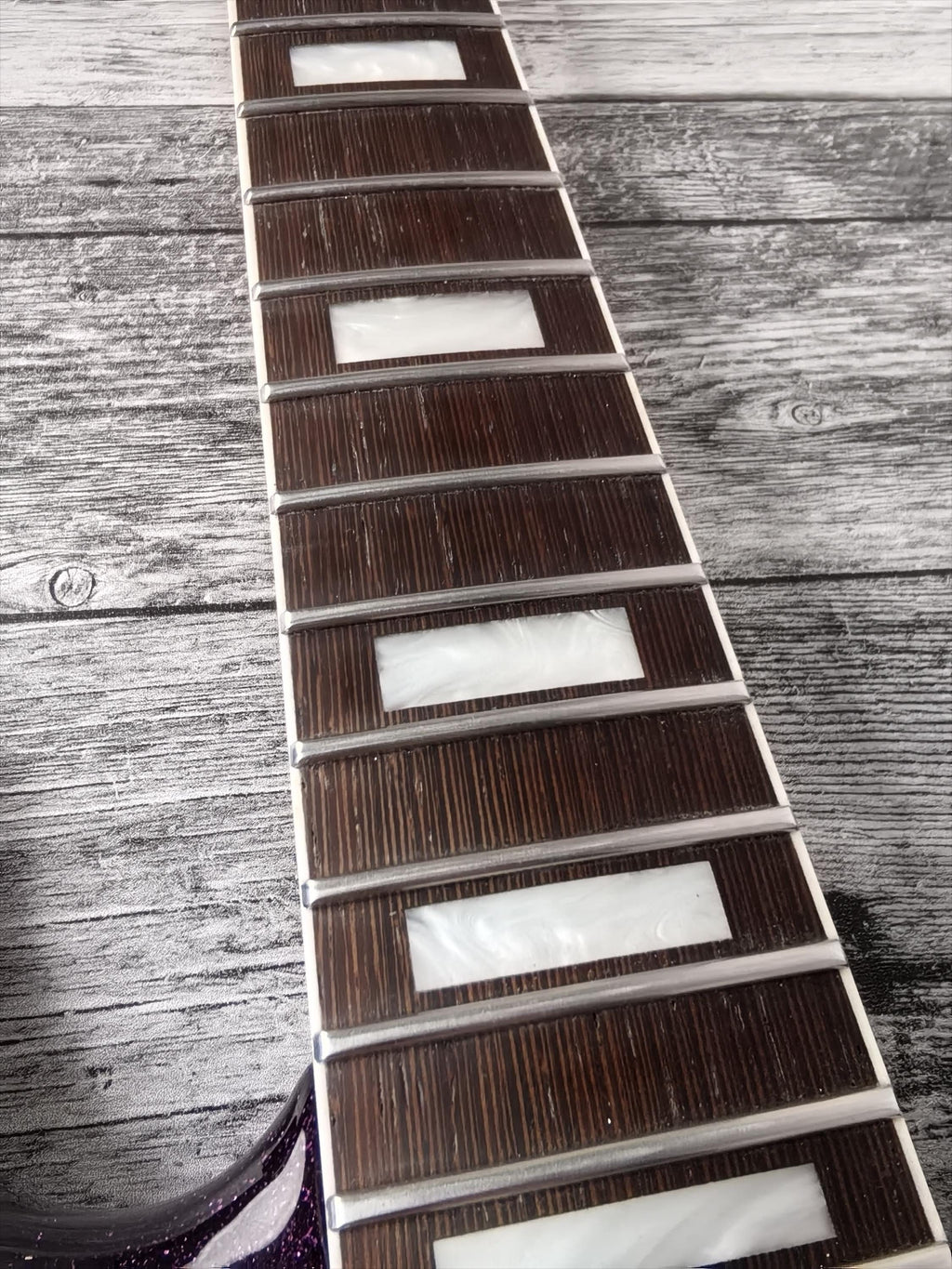 Guitar Kit 2 Piece Pink Mahogany Body Wenge Neck With Hardware, Hight Quality Electric Guitar Neck