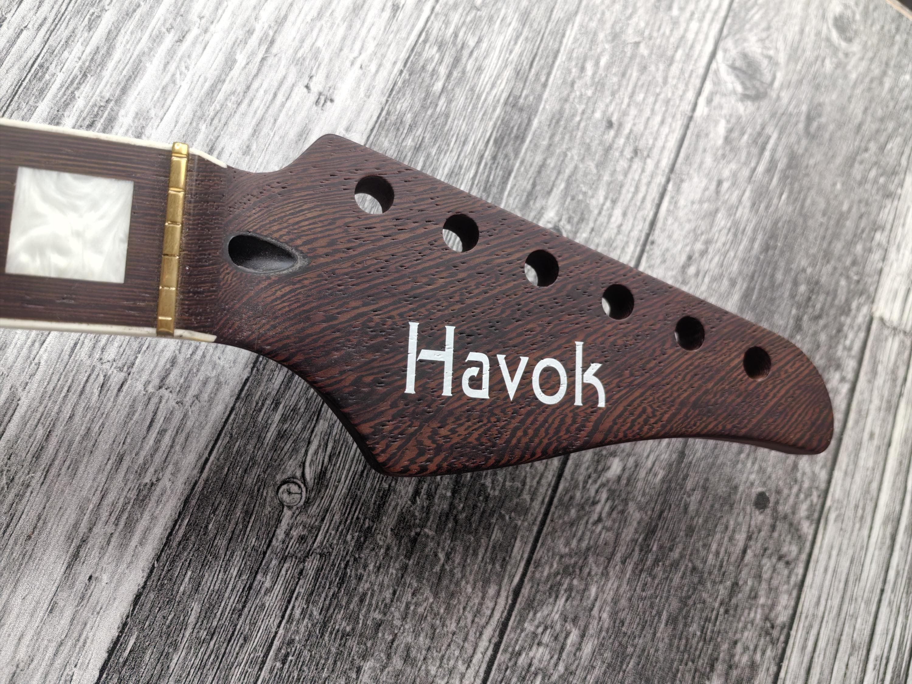 Guitar Kit 2 Piece Pink Mahogany Body Wenge Neck With Hardware, Hight Quality Electric Guitar Neck