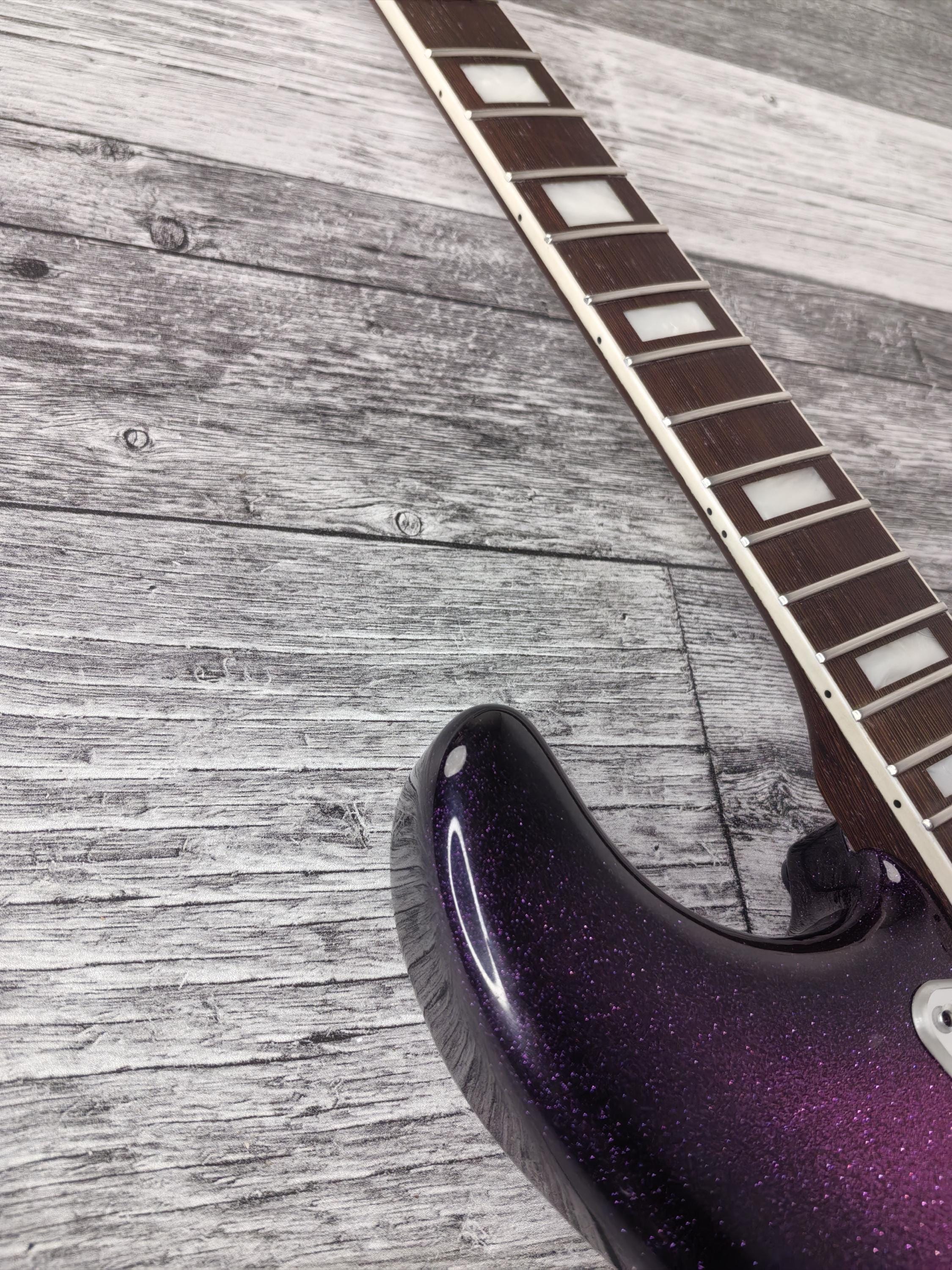 Guitar Kit 2 Piece Pink Mahogany Body Wenge Neck With Hardware, Hight Quality Electric Guitar Neck