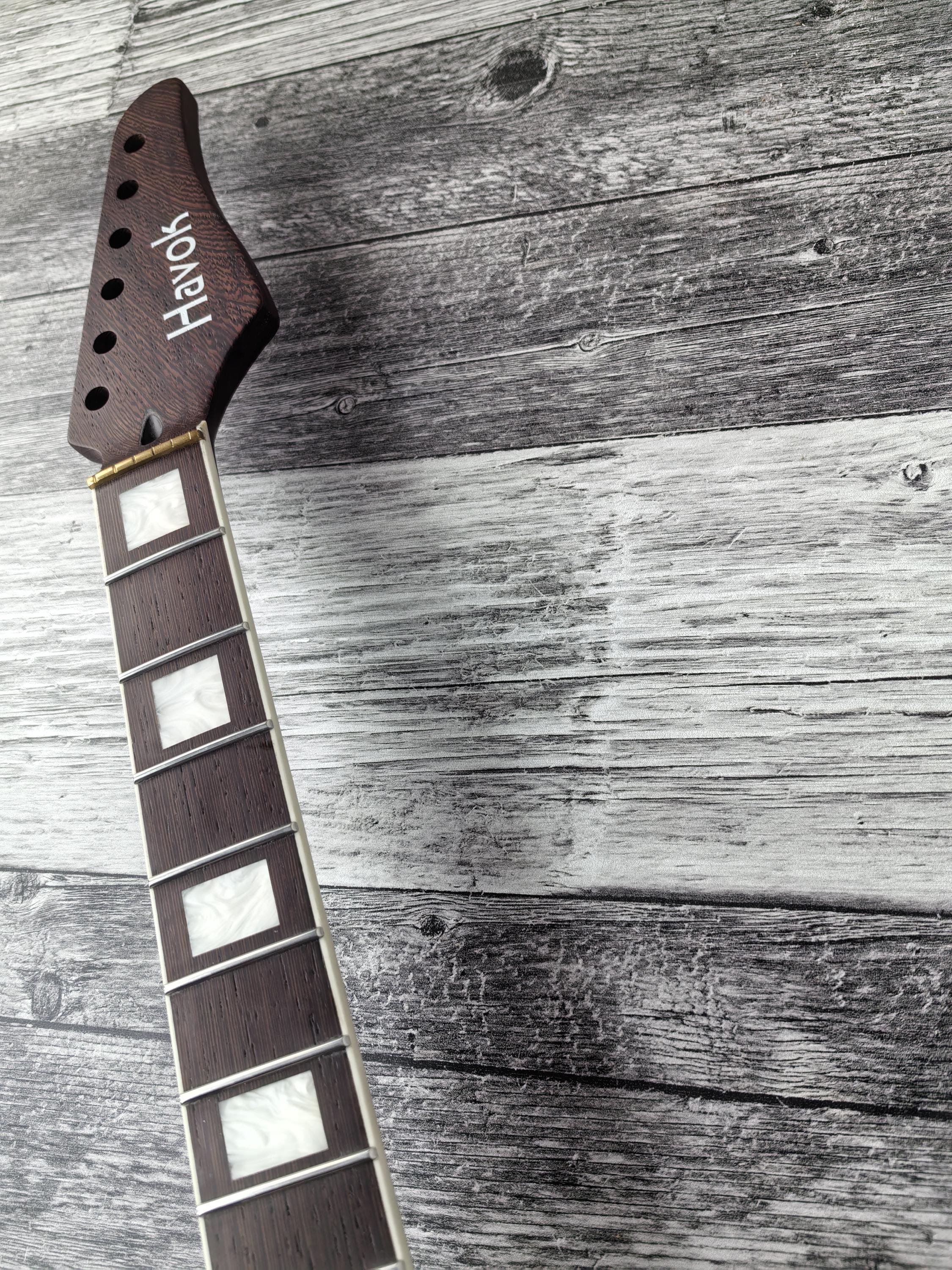 Guitar Kit 2 Piece Pink Mahogany Body Wenge Neck With Hardware, Hight Quality Electric Guitar Neck