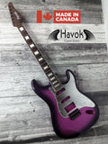 Guitar Kit 2 Piece Pink Mahogany Body Wenge Neck With Hardware, Hight Quality Electric Guitar Neck
