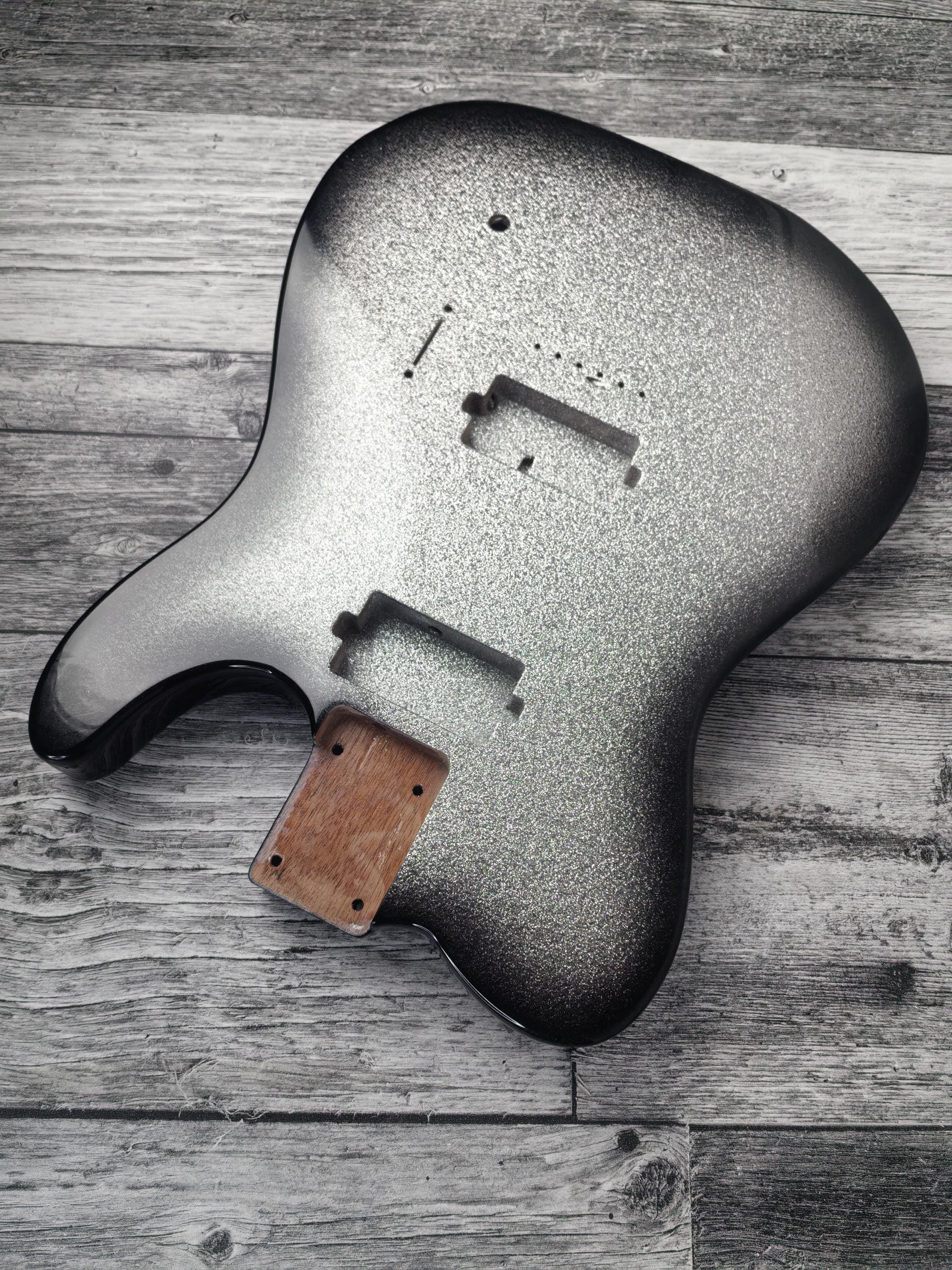 Diamond Burst  2 Humbuckers Mahogany Body Spoke Wheel, TL Custom T-Style Body, Vintage Guitar Part Gadget Replacement, DIY Building Kit