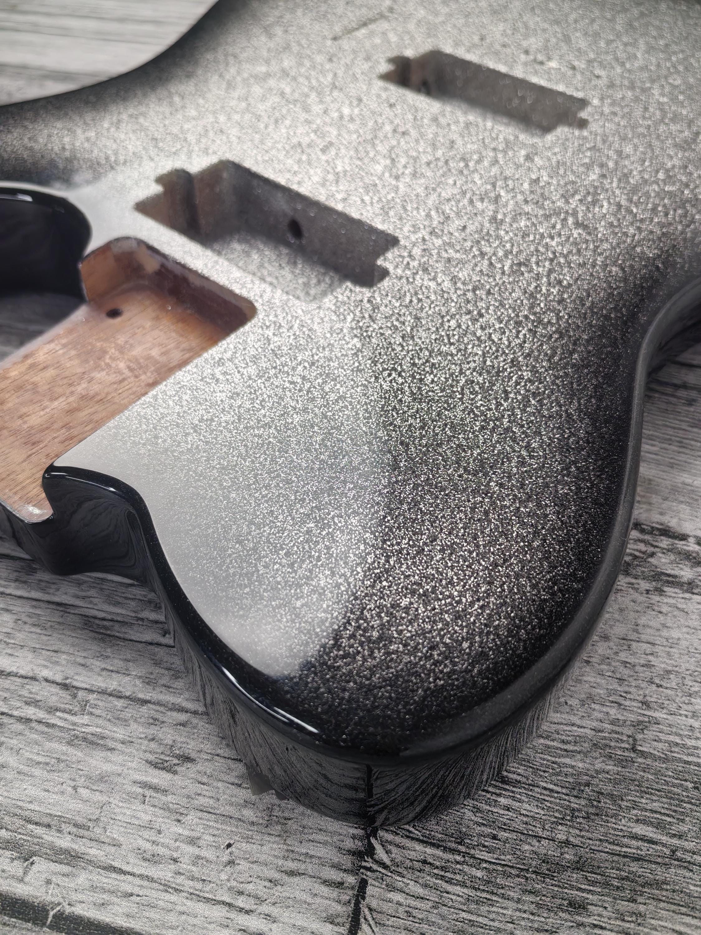 Diamond Burst  2 Humbuckers Mahogany Body Spoke Wheel, TL Custom T-Style Body, Vintage Guitar Part Gadget Replacement, DIY Building Kit