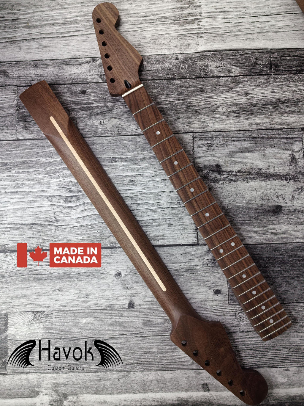 Walnut Electric Guitar Neck 22 Frets Stainless Steel frets Top Quality Havok