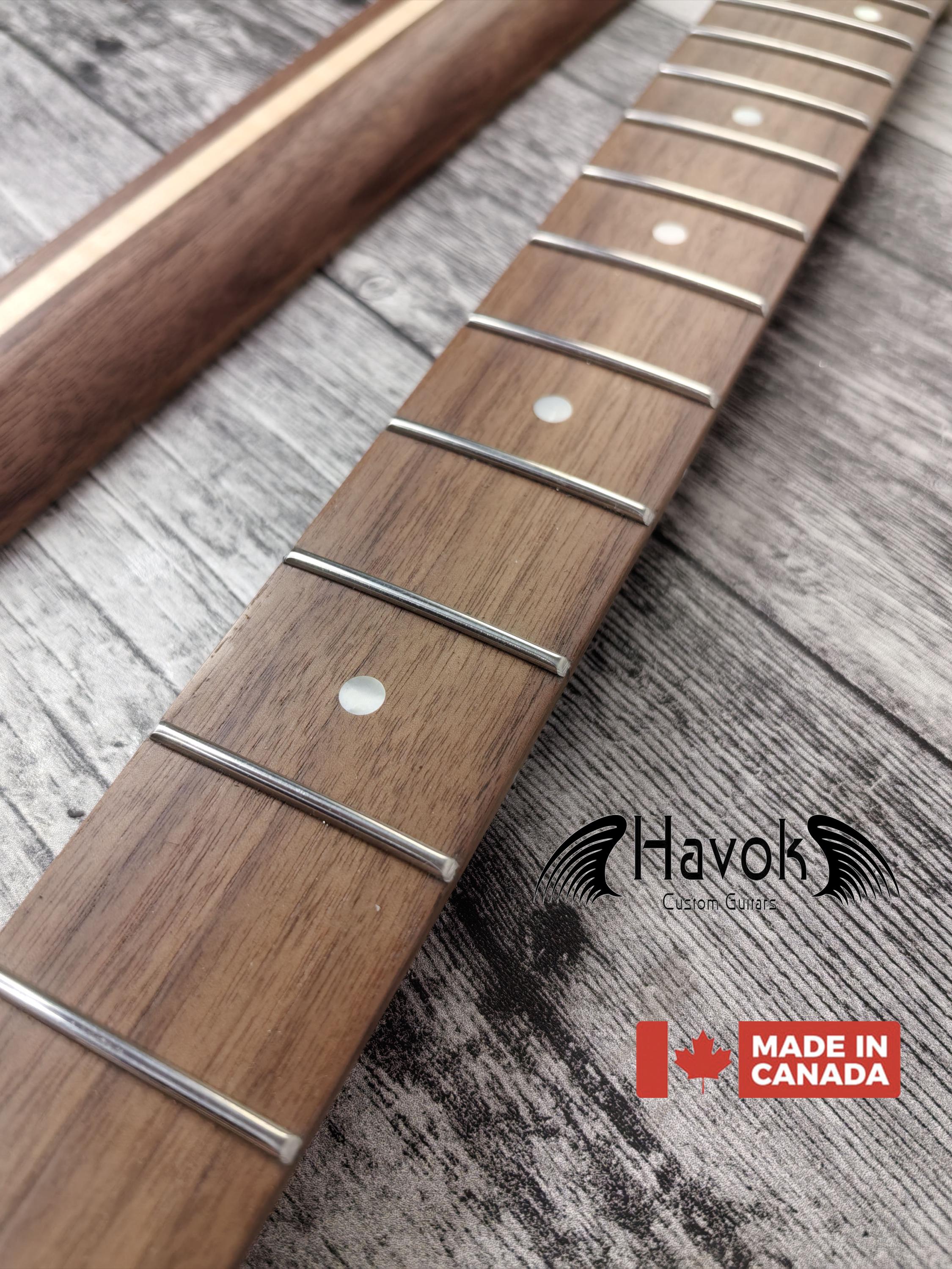 Walnut Electric Guitar Big headstock Neck 22 Frets Stainless Steel frets Top Quality Havok