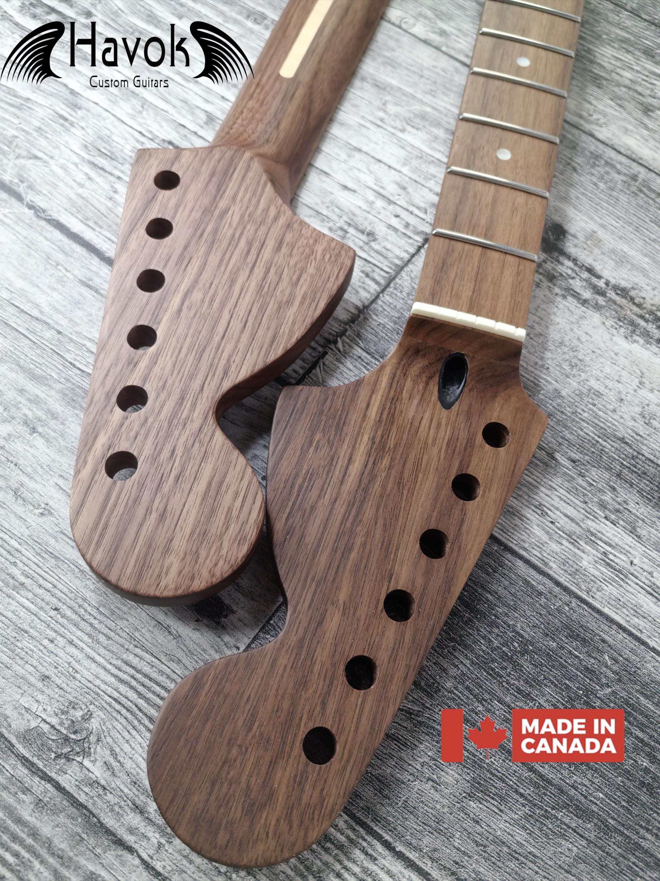 Walnut Electric Guitar Big headstock Neck 22 Frets Stainless Steel frets Top Quality Havok