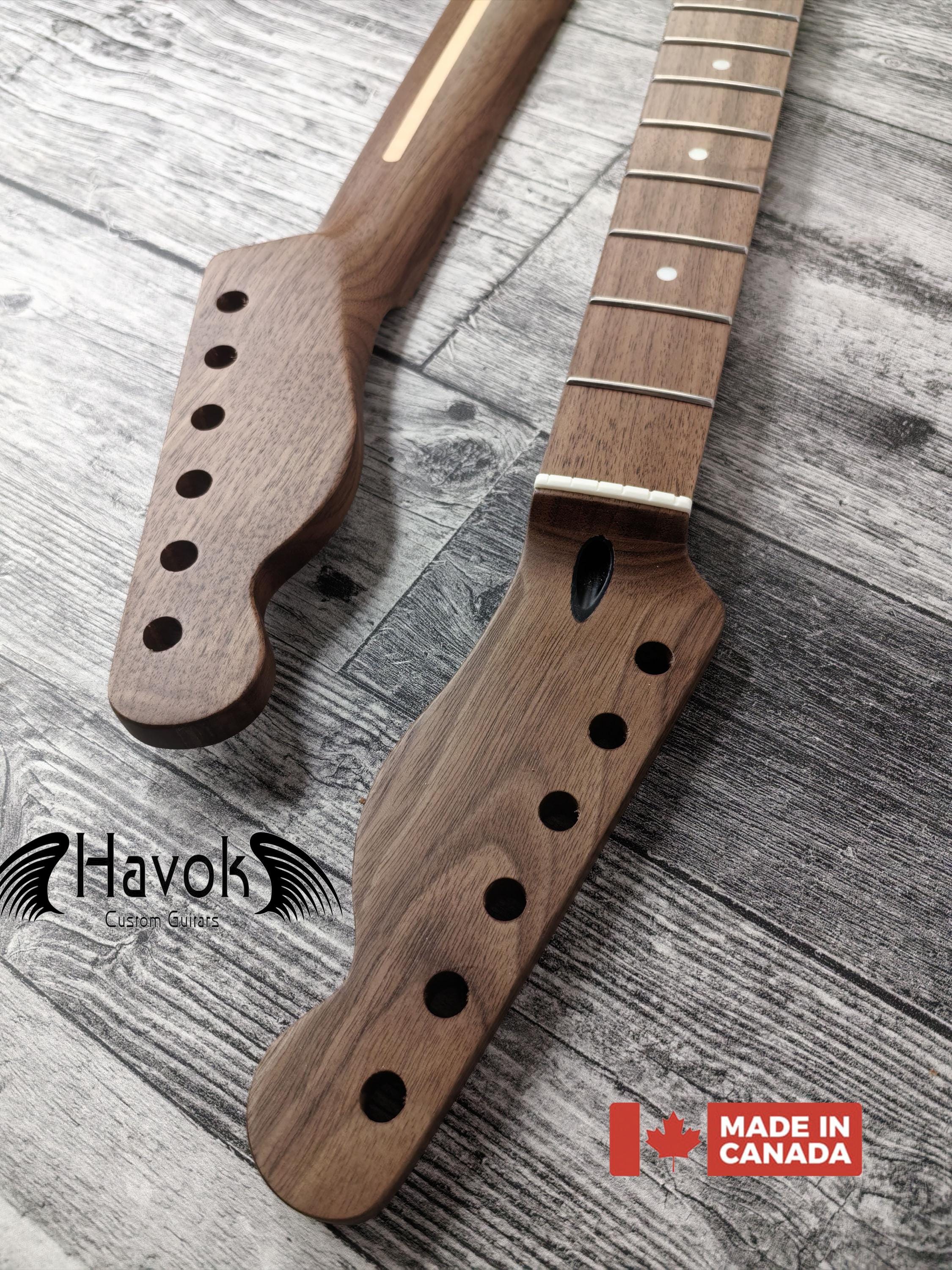 Walnut Electric Guitar tl Neck 22 Frets Stainless Steel frets Top Quality Havok