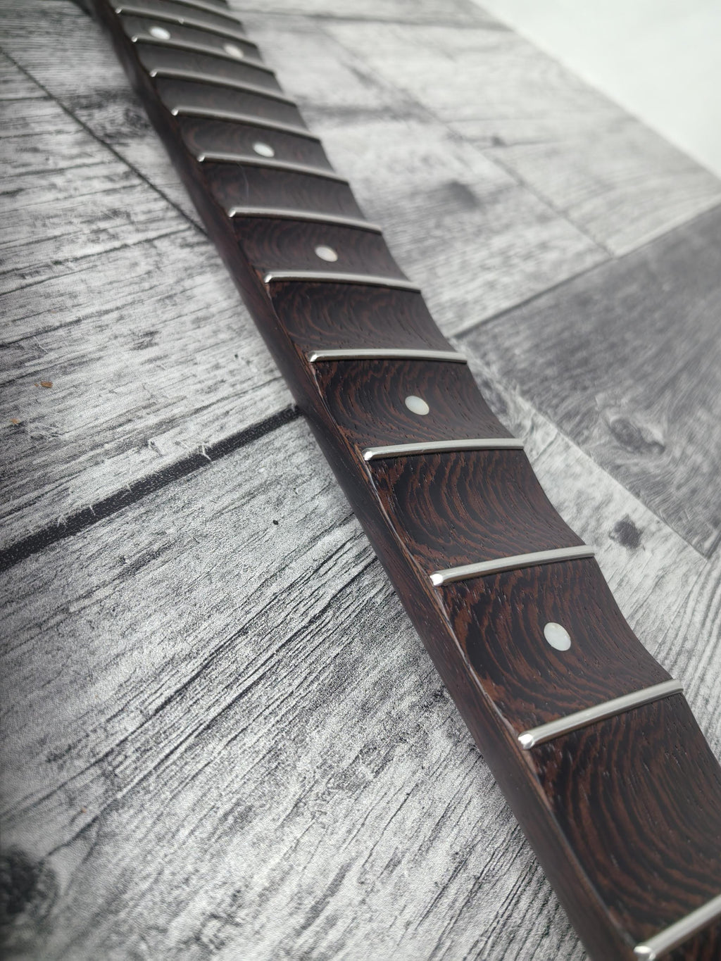 Scalloped S Type Wenge Neck, S-Style ST Guitar, Stainless Steel Jescar, 22 Stainless Steel Frets, Electric Guitar Neck