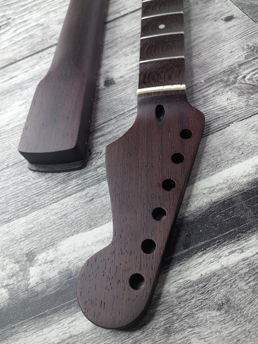 Scalloped S Type Wenge Neck, S-Style ST Guitar, Stainless Steel Jescar, 22 Stainless Steel Frets, Electric Guitar Neck